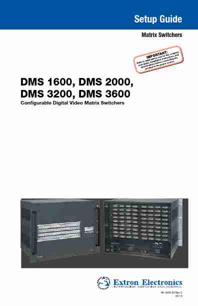 EXTRON ELECTRONICS DMS 3200-page_pdf